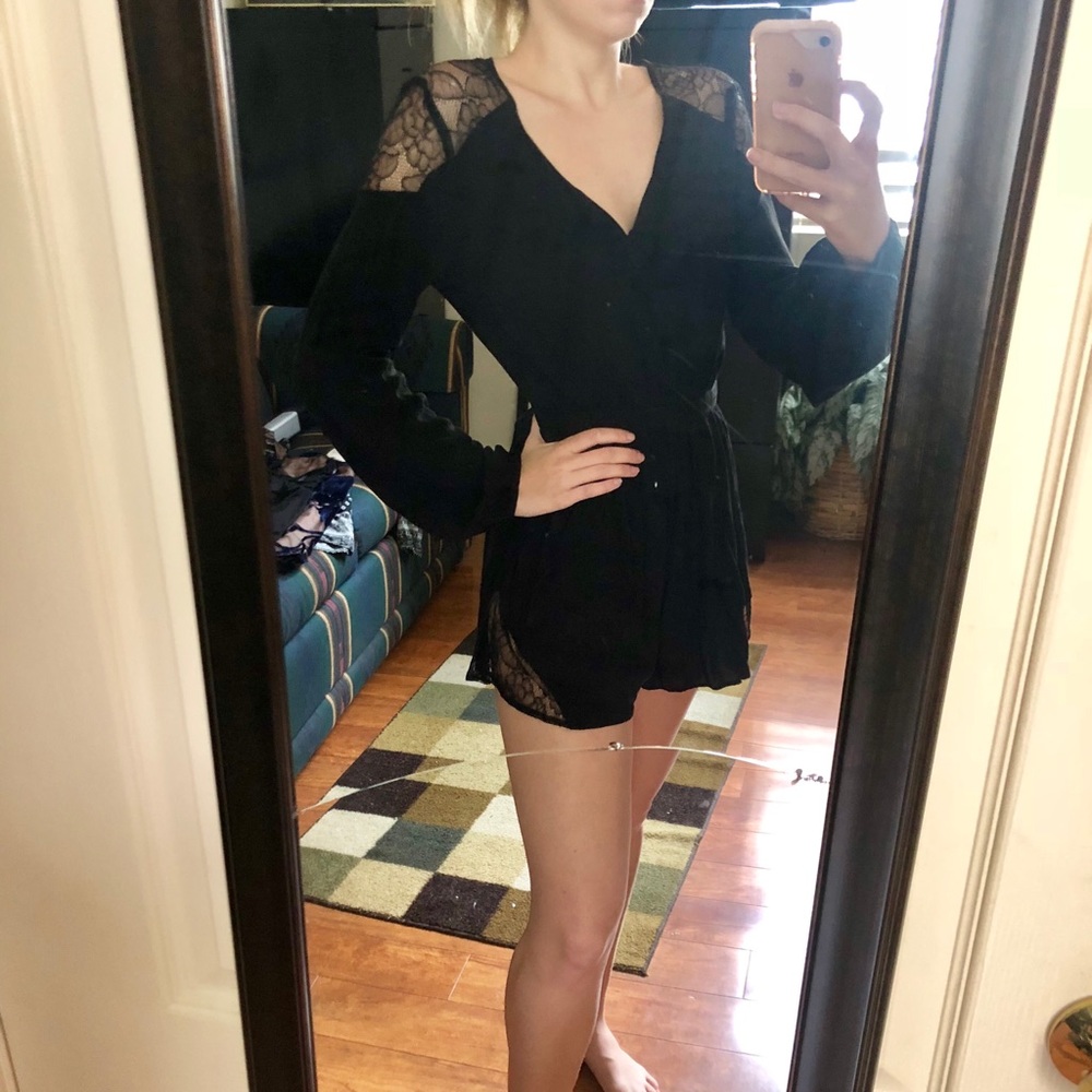 Black Urban Outfitters Romper
